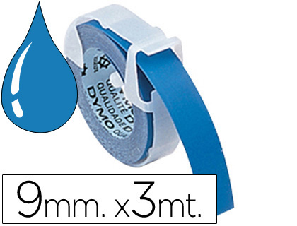 FITA DYMO 9MM X 3MT AZUL -TRADICIONAL