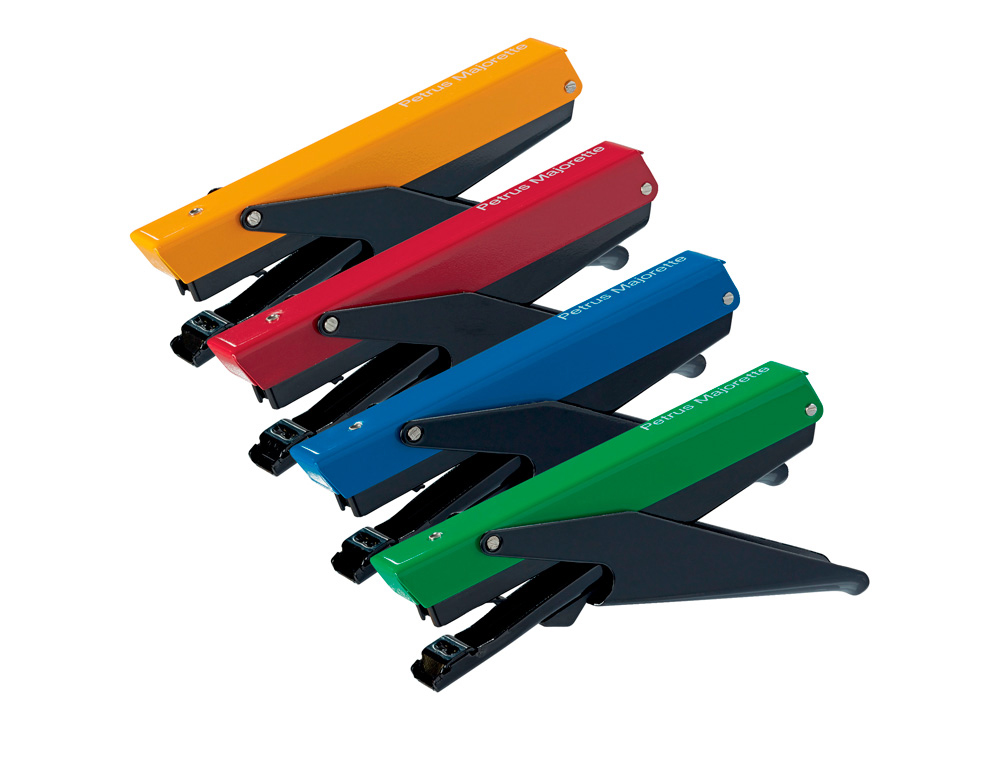 AGRAFADOR MAJORETTE DE ALICATE 205-F FLUORESCENTE -CAPACIDADE 10 FOLHAS