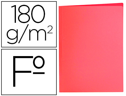 CLASSIFICADORES LIDERPAPEL FOLIO VERMELHO PASTEL 180G/M2