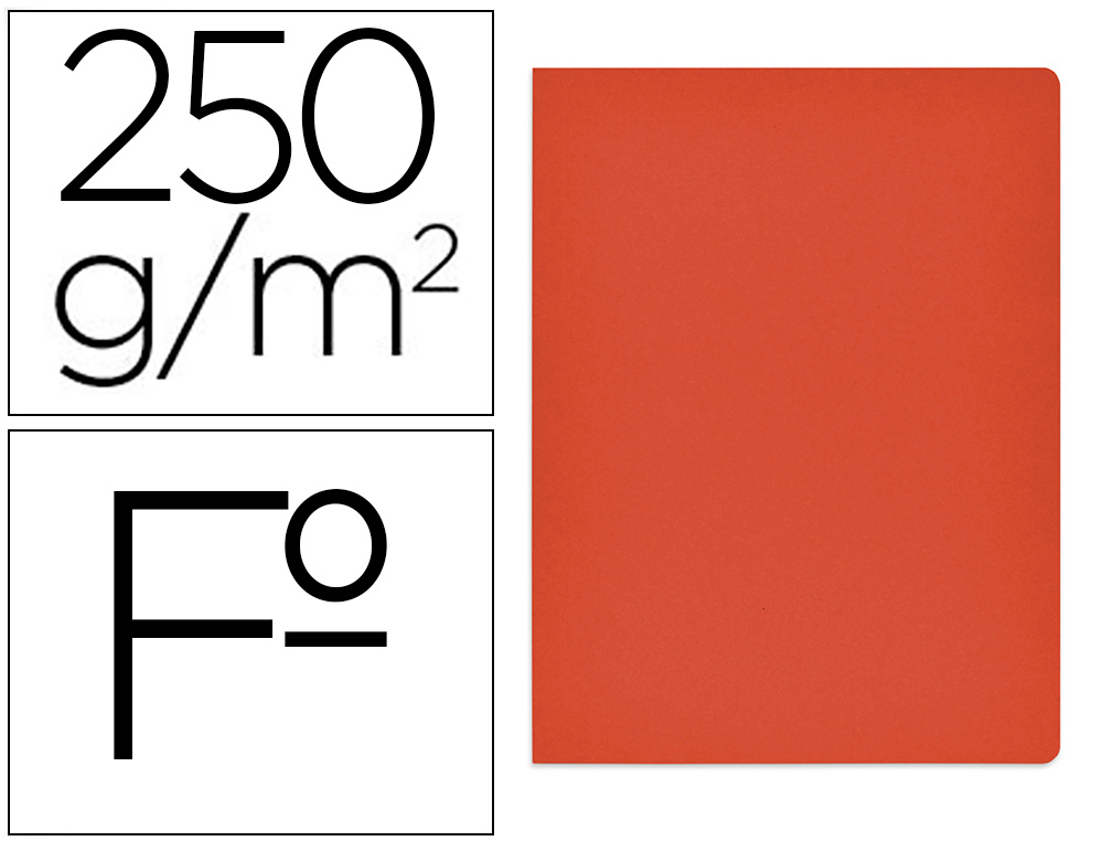 CLASSIFICADOR DE CARTOLINA GIO SIMPLE INTENSO FOLIO VERMELHO 250G/M2