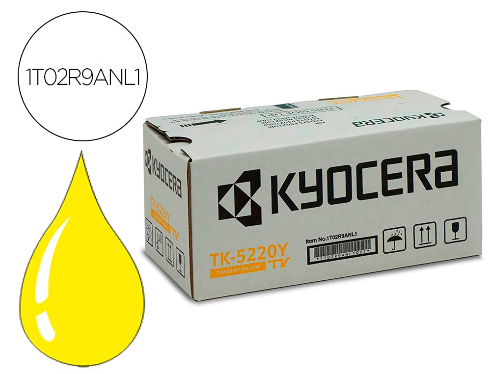 TONER KYOCERA MITA TK-5220Y AMARELO ECOSYS M5521CDW, ECOSYS M5521CDN 1200 PAG