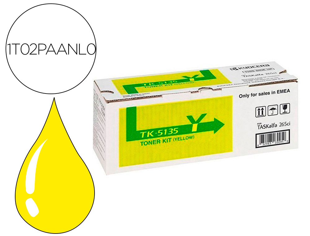 TONER TK5135Y KYOCERA -MITA TASKALFA 265CI TONER AMARELO