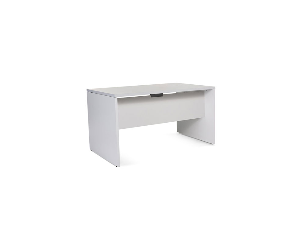 MESA DE ESCRITORIO ROCADA WORK 2001AB02 ALUMINIO/CINZA 140X80 CM