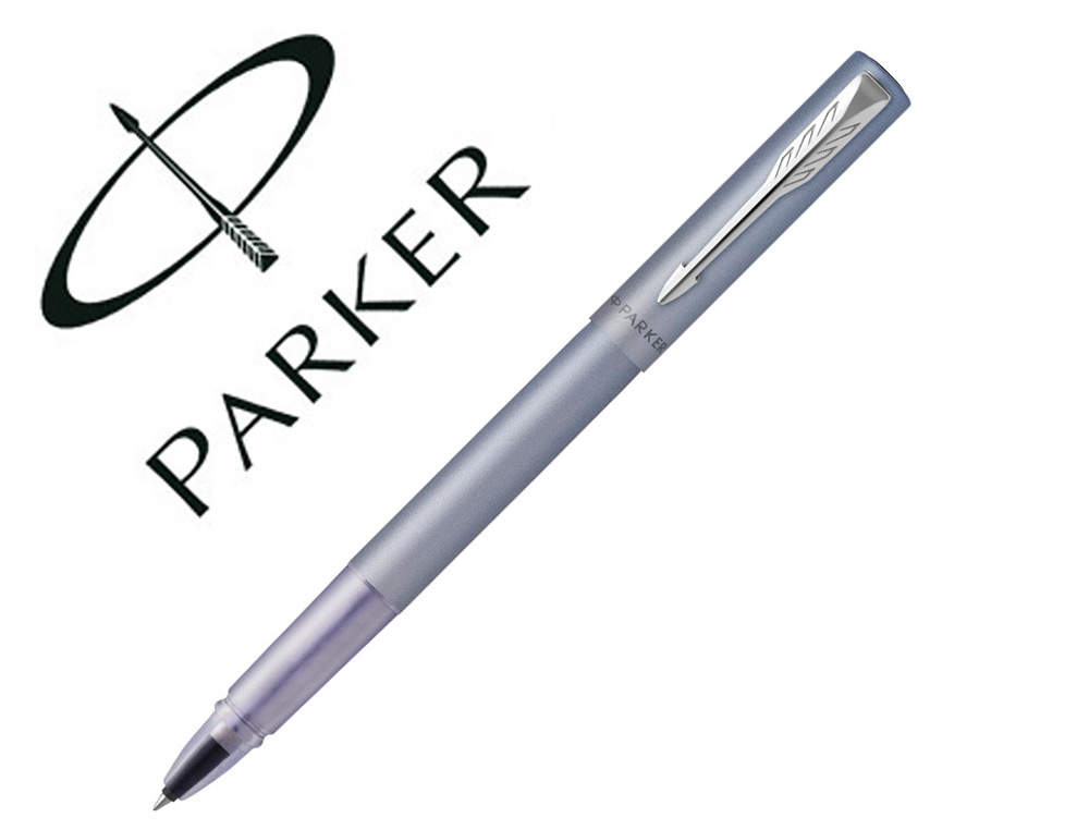 ROLLER PARKER VECTOR XL AZUL PRATEADO PONTA FINA