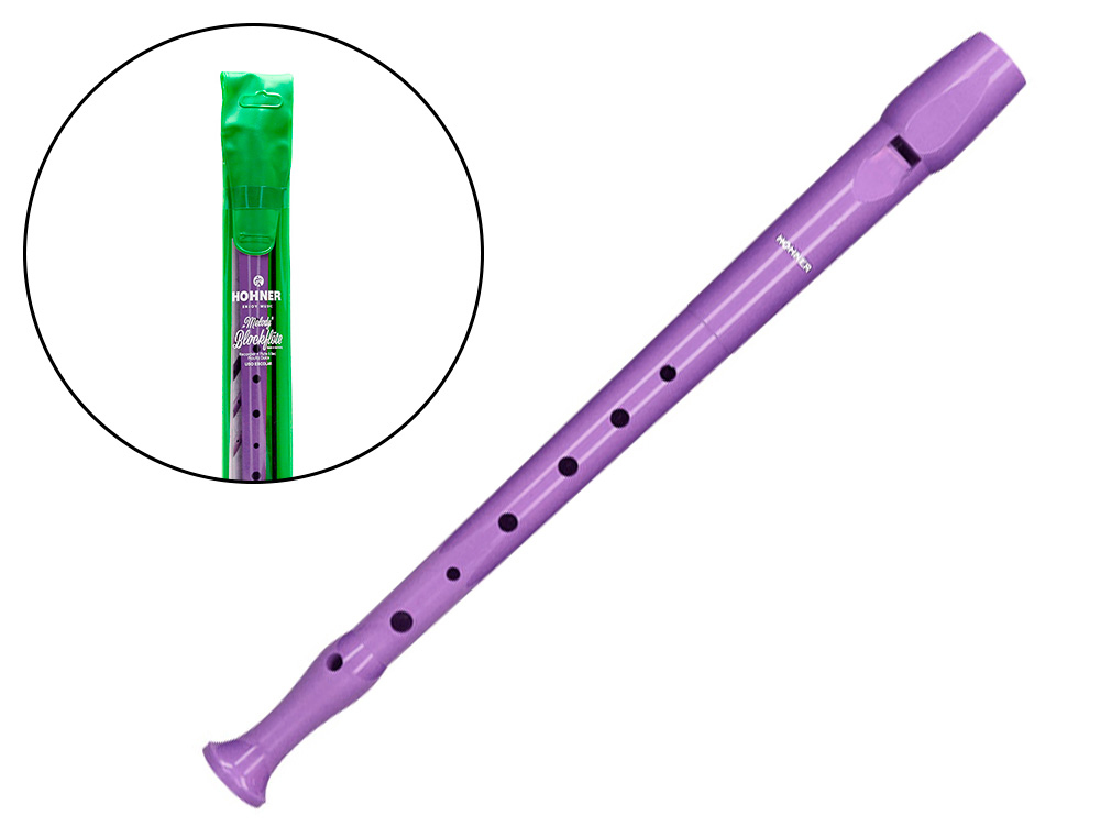 FLAUTA HOHNER 9508 COR LAVANDA BOLSA VERDE E TRANSPARENTE
