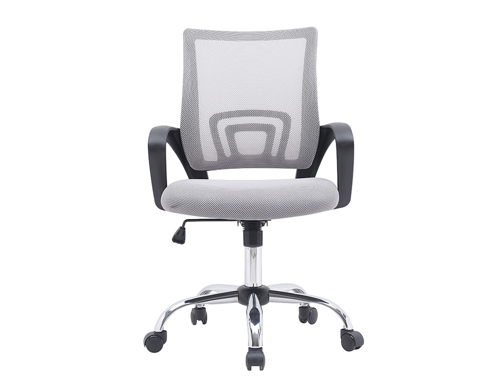 CADEIRA DE ESCRITORIO Q-CONNECT SIENA MALHA BASE METALICA ALT MAX 1000 MM LARG 560 MM PROF 570 MM RODAS PREMIUM COR CINZ