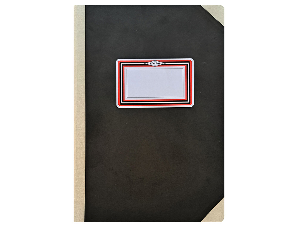LIVRO FLECHA ALMACO A5 PAUTADO 100 FLS PRETO