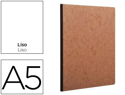 CADERNO CLAIREFONTAINE CAPA CARTOLINA DIN A5 LISO 96 FOLHAS COR HAVANA