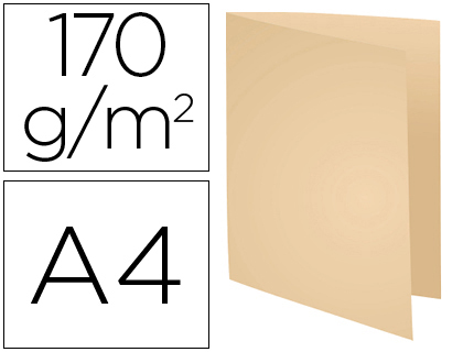 CLASSIFICADOR EXACOMPTA EM CARTOLINA RECICLADA DIN A4 CREME 170 GR