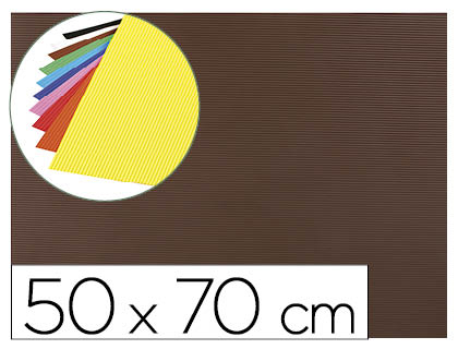 GOMA EVA ONDULADA LIDERPAPEL 50X70CM 2,2MM DE ESPESSURA CASTANHO