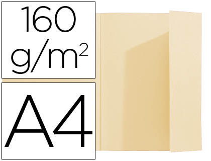 CLASSIFICADOR EXACOMPTA DIN A4 CREME 160 GR COM ABA INTERIOR