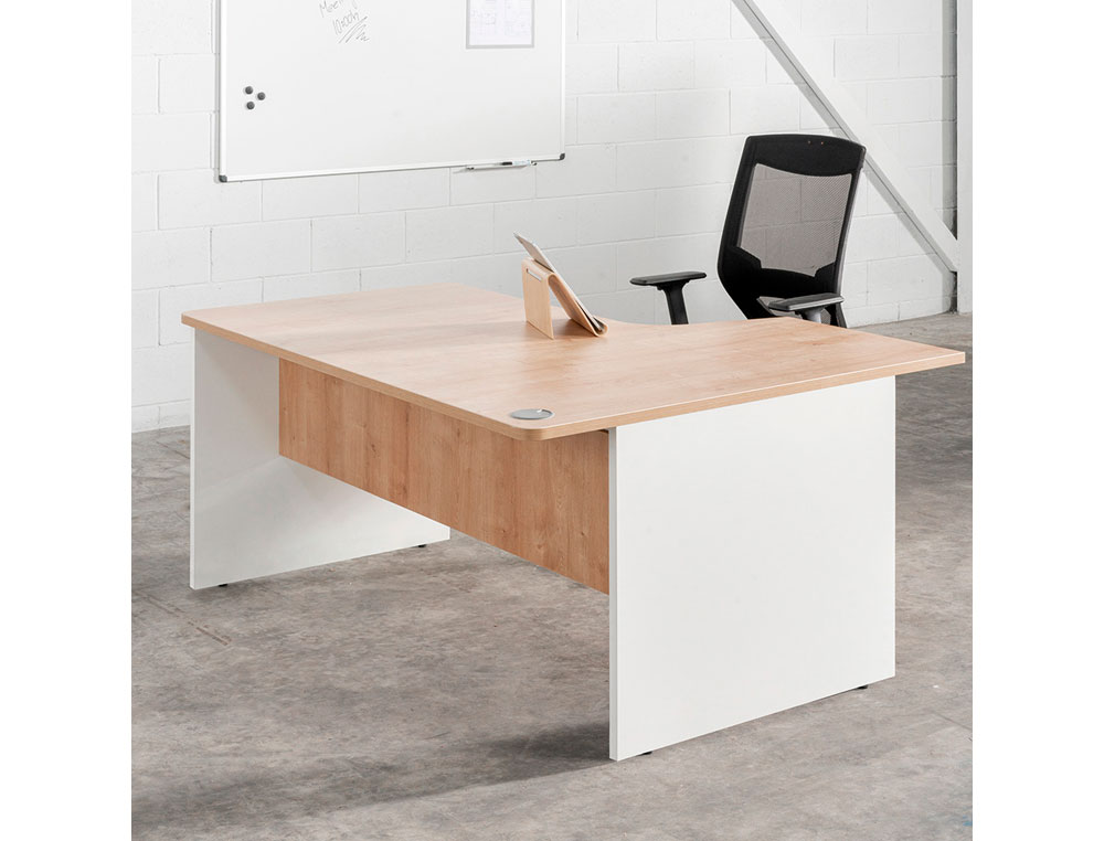 MESA DE ESCRITORIO ROCADA WORK 2001AB02 ALUMINIO/CINZA 140X80 CM