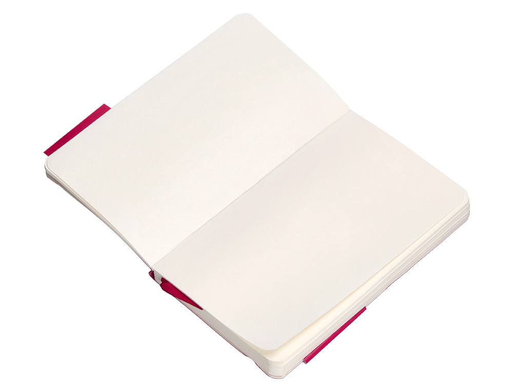 CADERNO COM ELASTICO ANTARTIK NOTES CAPA MOLE A6 LISO FUCSIA 100 FOLHAS 80 GR FSC