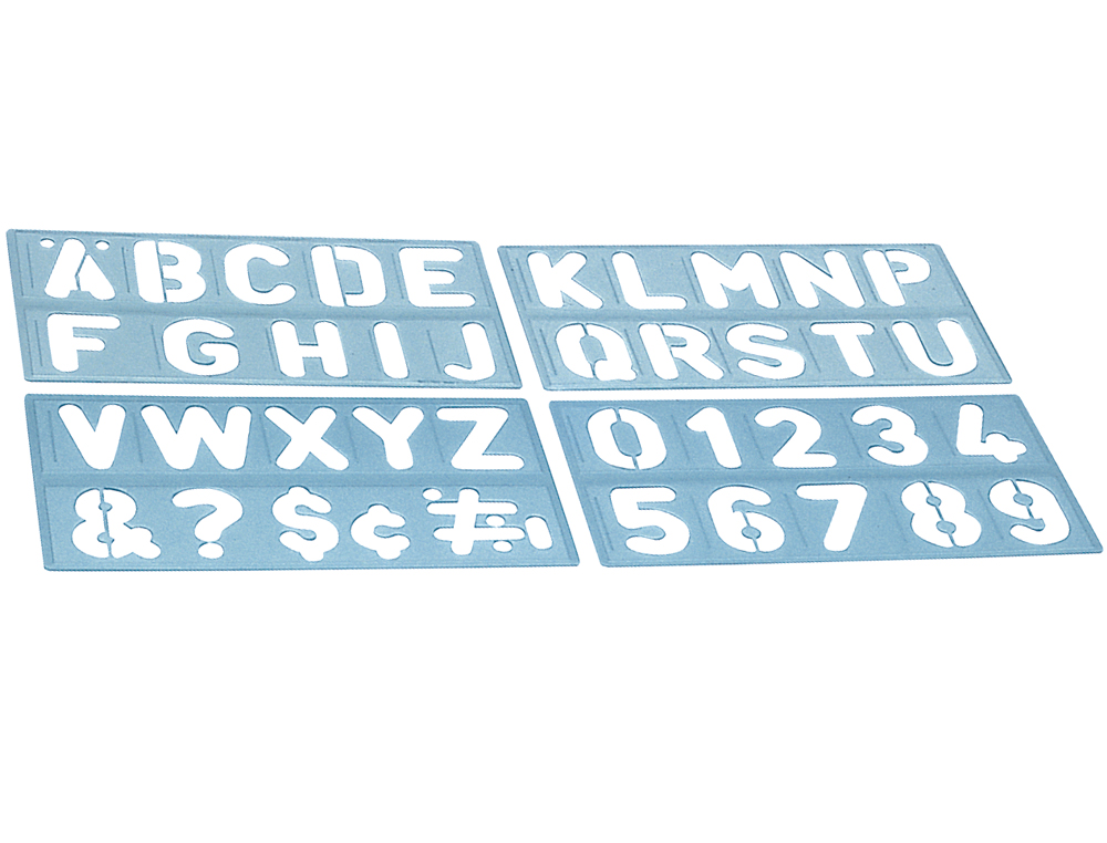 ESCANTILHAO LETRAS E NUMEROS 100MM