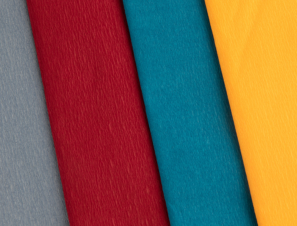 PAPEL CREPE EM CELOFANE LIDERPAPEL 50 CM X 2,5 M CELESTE CLASSICO