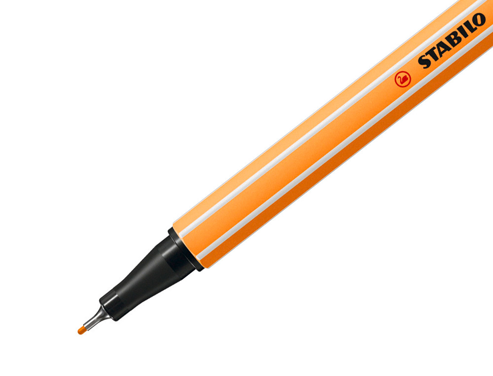 MARCADOR STABILO PONTA DE FIBRA POINT 88 LARANJA 0,4 MM