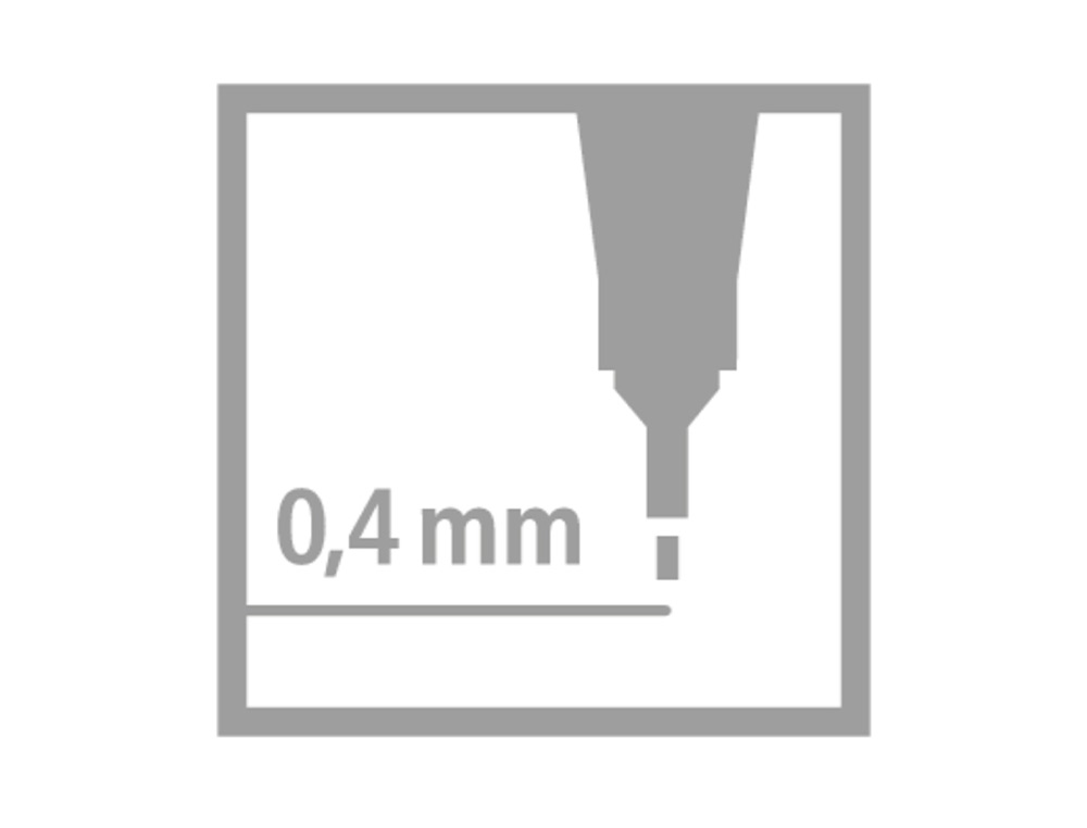 MARCADOR STABILO PONTA DE FIBRA POINT 88 LARANJA 0,4 MM
