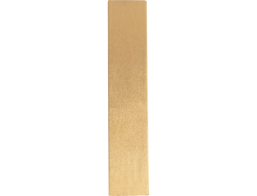 PAPEL CREPE EM CELOFANE LIDERPAPEL 50 CM X 2,5 M DOURADO METALIZADO