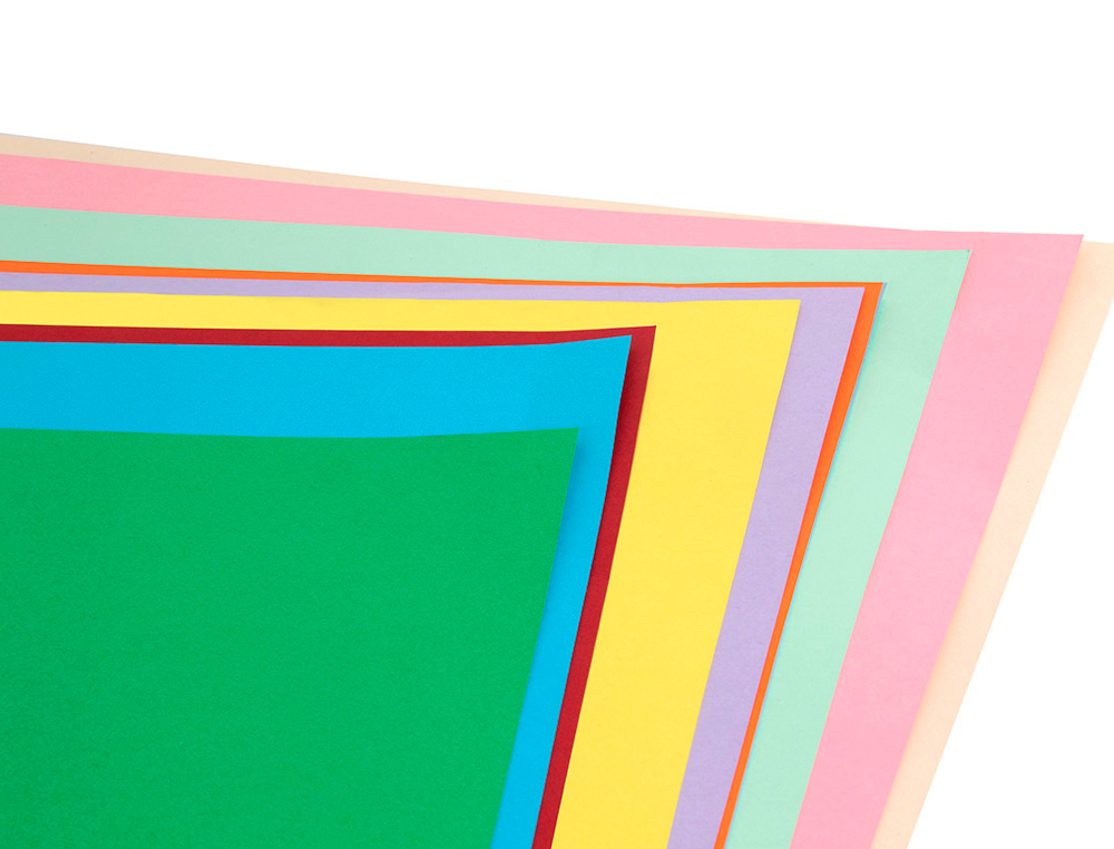 BLOCO TRABALHOS MANUAIS LIDERPAPEL CARTOLINA DIN A3 10 FOLHAS 180 GR CORES SORTIDAS