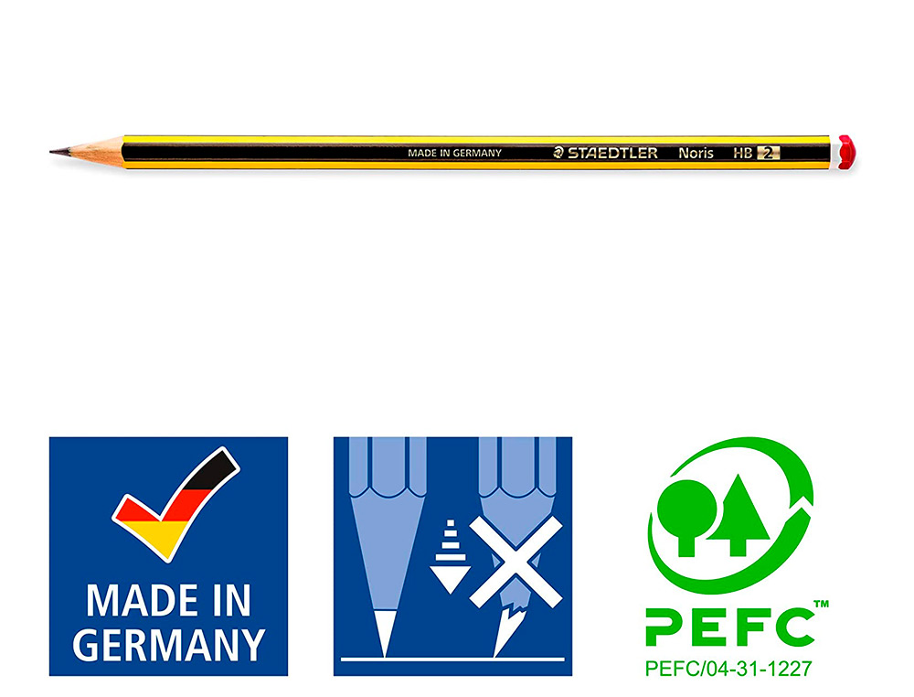 LAPIS DE GRAFITE STAEDTLER NORIS N.2 HB