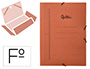 PASTA DE ELASTICOS LIDERPAPEL, FOLIO, COM ABAS, COURO