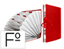 PASTA LIDERPAPEL COM FOLE A-Z, COM 20 DIVISORIAS, FOLIO, BORDEAUX