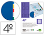 SEPARADORES DE PLASTICO LIDERPAPEL, QUARTO NATURAL, 5 SEPARADORES