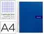 CADERNO ESPIRAL LIDERPAPEL CRAFTY MICRO DIN A4 CAPA FORRADA 120 F 90 GR QUADRICULA 5 MM 5 BANDAS DE CORES 4 CORES COR AZ