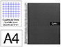 CADERNO ESPIRAL LIDERPAPEL CRAFTY MICRO DIN A4 CAPA FORRADA 120 F 90 GR QUADRICULA 5 MM 5 BANDAS DE CORES 4 CORES COR PR