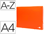 PASTA CLASSIFICADORA COM FOLE LIDERPAPEL POLIPROPILENO DIN A4 LARANJA FLUOR OPACO 13 DEPARTAMENTOS