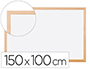 QUADRO BRANCO Q-CONNECT LAMINADO CAIXILHO DE MADEIRA 100X150 CM
