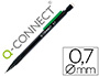 LAPISEIRA Q-CONNECT 0.7 MM COM 3 MINAS CORPO PRETO COM CLIP VERDE