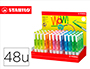 MARCADOR FLUORESCENTE STABILO SWING COOL EXPOSITOR DE 48 UNIDADES CORES SORTIDAS