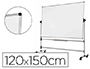 QUADRO BRANCO BI-OFFICE DE ACO VITRIFRICADO DUPLA FACE 120X150 CM