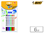MARCADOR BIC KIDS VELLEDA PARA QUADRO BLISTER DE 6 CORES SORTIDAS