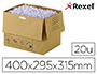 BOLSA DE RESIDUOS REXEL RECICLAVEL PARA DESTRUIDORA AUTO+300X CAPACIDADE 40 L PACK DE 20 UNIDADES 400X295X315 MM