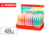 MARCADOR FLUORESCENTE STABILO SWING COOL PASTEL EXPOSITOR DE48 UNIDADES CORES SORTIDAS
