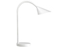 CANDEEIRO DE ESCRITORIO UNILUX SOL LED 4W BRACO FLEXIVEL ABS E METAL BRANCO BASE 14 CM DIAMETRO