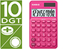 CALCULADORA CASIO SL-310UC-RD BOLSO 10 DIGITOS TAX +/- TECLA DUPLO ZERO COR FUCSIA