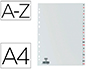 SEPARADOR ALFABETICO ELBA PLASTICO 120 MC FOLIO 16 FUROS A-Z CINZA