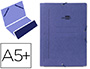 PASTA DE ELASTICOS LIDERPAPEL QUARTO, COM BOLSA AZUL