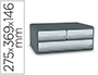 BLOCO CLASSIFICADOR DE GAVETAS CEP MOOV UP RECICLADO 80% 3 GAVETAS COR CINZA 275X369X146 MM