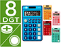 CALCULADORA LIDERPAPEL DE BOLSO XF14 8 DIGITOS SOLAR E PILHAS 115X65X8 MM EXPOSITOR DE 16 UNIDADES CORES SORTIDAS