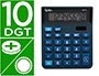 CALCULADORA LIDERPAPEL DE SECRETARIA XF17 8 DIGITOS SOLAR E PILHAS COR AZUL 127X105X24 MM