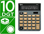 CALCULADORA LIDERPAPEL DE SECRETARIA XF18 8 DIGITOS SOLAR E PILHAS COR CINZA 127X105X24 MM