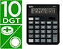 CALCULADORA LIDERPAPEL DE SECRETARIA XF20 10 DIGITOS SOLAR E PILHAS COR PRETO 127X105X24 MM