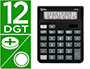 CALCULADORA LIDERPAPEL DE SECRETARIA XF26 12 DIGITOS SOLAR E PILHAS 127X105X24 MM COR PRETO