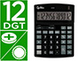 CALCULADORA LIDERPAPEL DE SECRETARIA XF29 12 DIGITOS SOLAR E PILHAS COR PRETO 190X140X30 MM