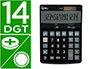 CALCULADORA LIDERPAPEL DE SECRETARIA XF31 14 DIGITOS SOLAR E PILHAS COR PRETO 170X122X35 MM