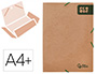 PASTA DE ELASTICOS LIDERPAPEL A4+ KRAFT 400 G/M2 COR CASTANHO
